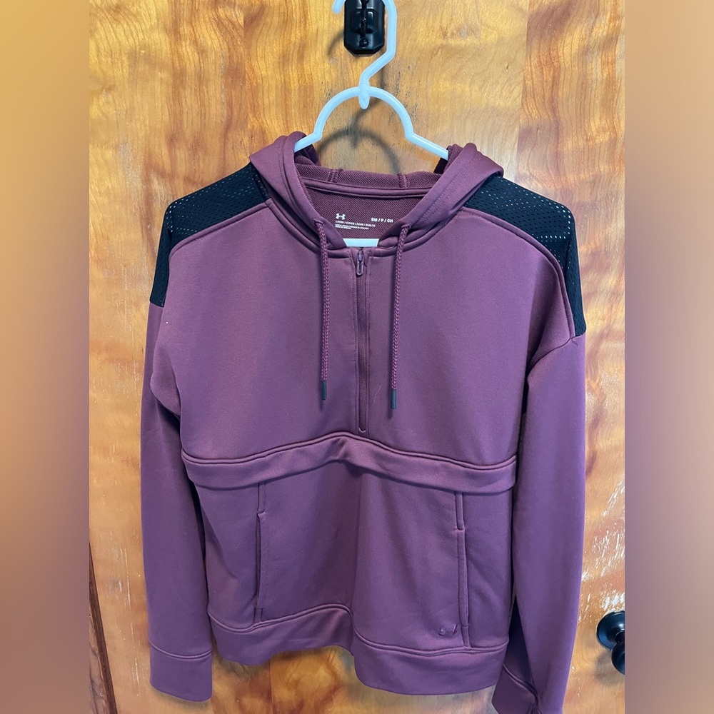 Women’s Under Armour Maroon Half-Zip Hoodie